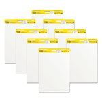 Vertical-Orientation Self-Stick Easel Pads, Unruled, 25 x 30, White, 30 Sheets, 8/Pack
