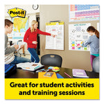 Vertical-Orientation Self-Stick Easel Pads, Unruled, 25 x 30, White, 30 Sheets, 8/Pack