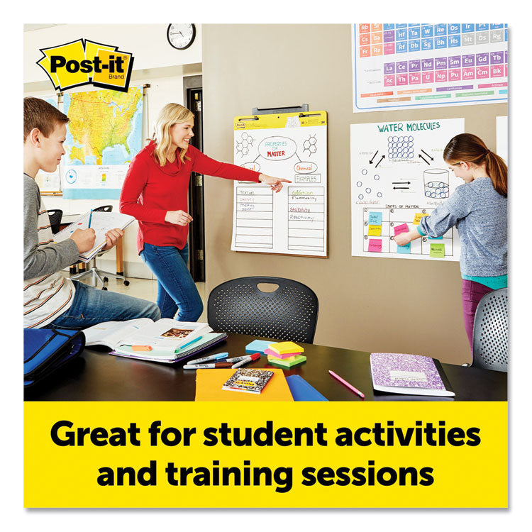 Vertical-Orientation Self-Stick Easel Pads, Unruled, 25 x 30, White, 30 Sheets, 8/Pack