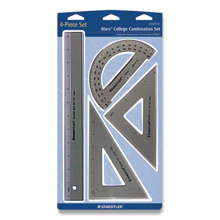 College Combination Set, Plastic, Transparent Smoke