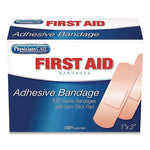 Adhesive Plastic Bandages, 1 X 3, 100/box