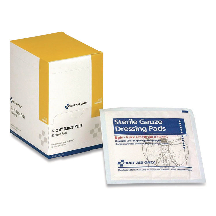 Sterile Gauze Pads, 4 X 4, 50/box