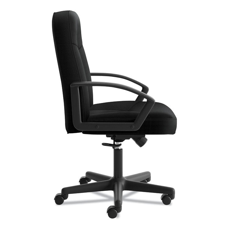 Hvl601 Series Executive High-Back Chair, Supports Up To 250 Lb, 17.44" To 20.94" Seat Height, Black