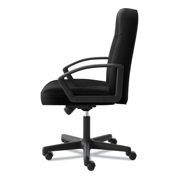 Hvl601 Series Executive High-Back Chair, Supports Up To 250 Lb, 17.44" To 20.94" Seat Height, Black