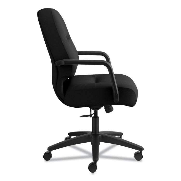 Pillow-Soft 2090 Series Managerial Mid-Back Swivel/tilt Chair, Supports Up To 300 Lb, 17" To 21" Seat Height, Black