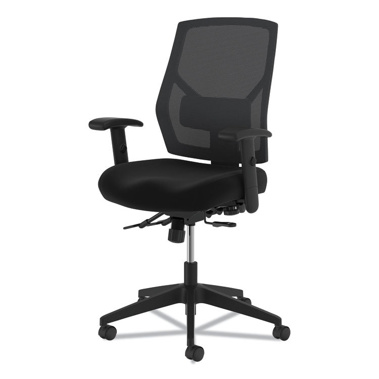 Vl582 High-Back Task Chair, Supports Up To 250 Lb, 19" To 22" Seat Height, Black