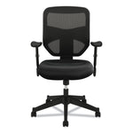 Vl531 Mesh High-Back Task Chair With Adjustable Arms, Supports Up To 250 Lb, 18" To 22" Seat Height, Black