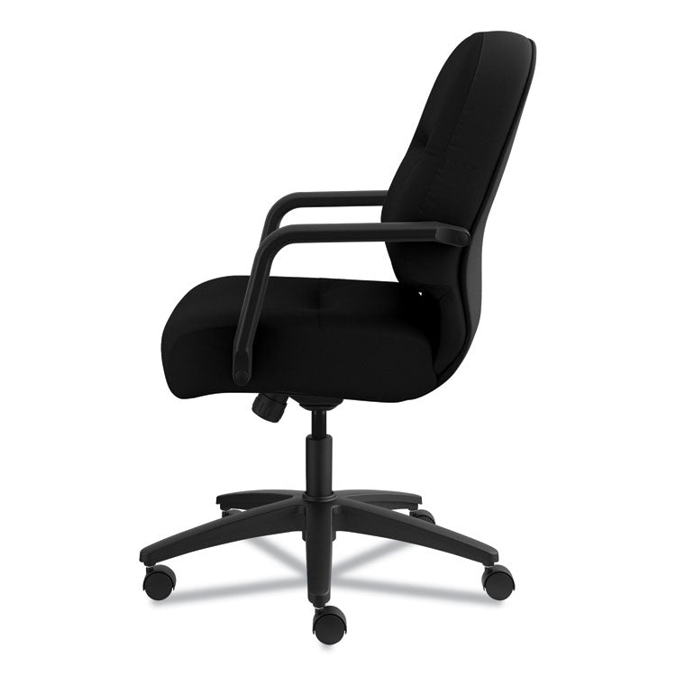 Pillow-Soft 2090 Series Managerial Mid-Back Swivel/tilt Chair, Supports Up To 300 Lb, 17" To 21" Seat Height, Black