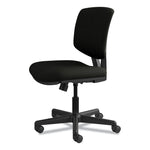 Volt Series Leather Task Chair With Synchro-Tilt, Supports Up To 250 Lb, 18" To 22.25" Seat Height, Black