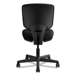 Volt Series Leather Task Chair With Synchro-Tilt, Supports Up To 250 Lb, 18" To 22.25" Seat Height, Black