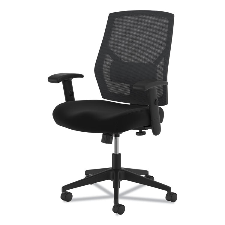 Vl581 High-Back Task Chair, Supports Up To 250 Lb, 18" To 22" Seat Height, Black