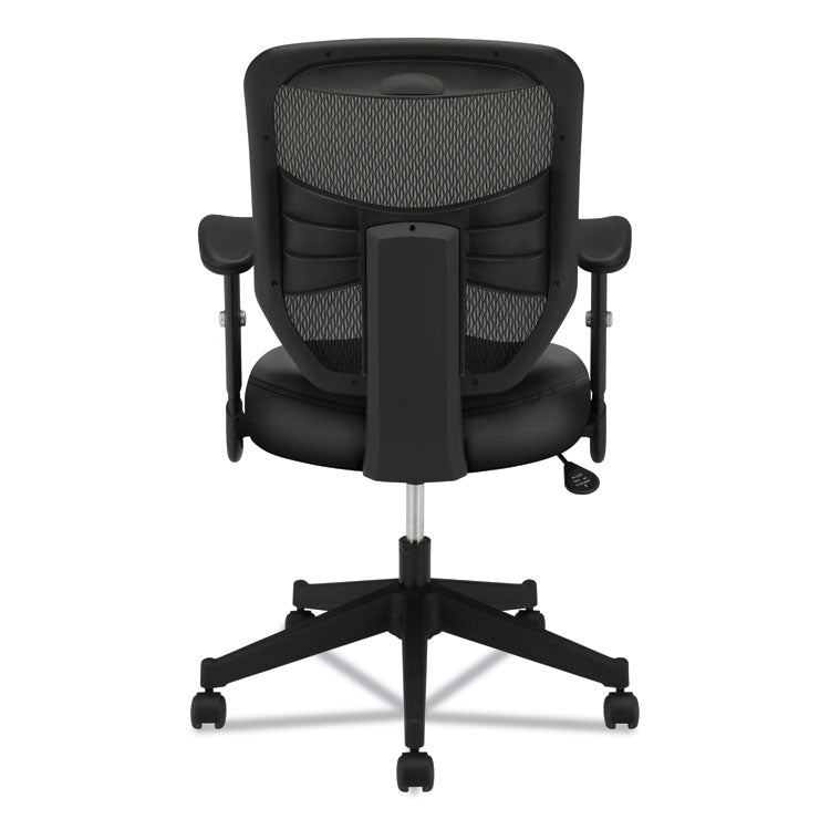 Vl531 Mesh High-Back Task Chair With Adjustable Arms, Supports Up To 250 Lb, 18" To 22" Seat Height, Black