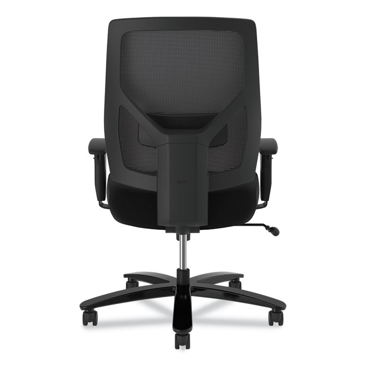Crio Big And Tall Mid-Back Task Chair, Supports Up To 450 Lb, 18" To 22" Seat Height, Black