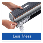 20-Sheet Optima 20 Electric Punch, Three-Hole, 9/32" Holes, Silver/black