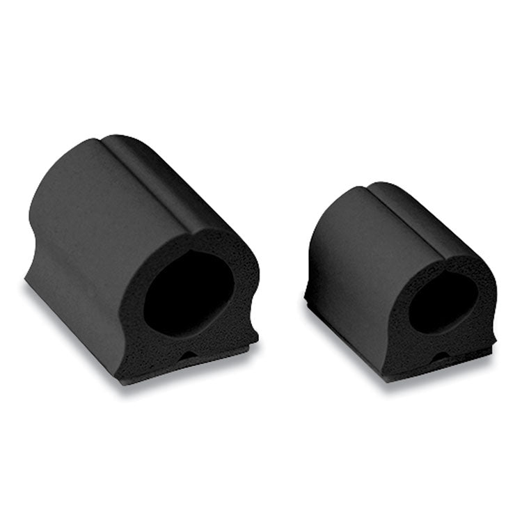 D-Wings Nail-Free Cord Clips, 12 Small 0.38", Six Large 0.5", Black, 18/pack