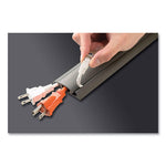 CORD PROTECTOR AND CONCEALER, 2.6" X 5 FT, GRAY
