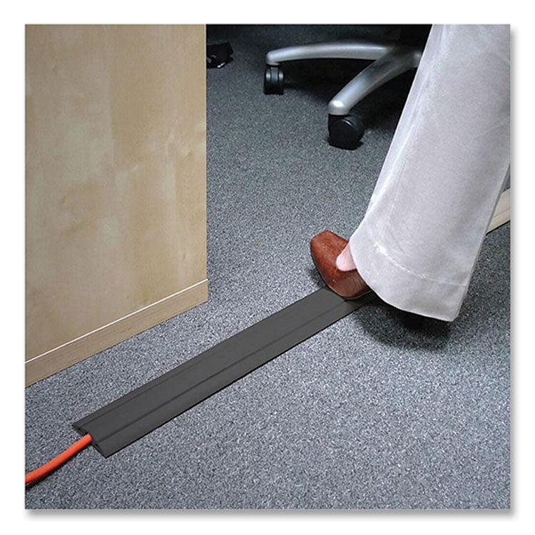 CORD PROTECTOR AND CONCEALER, 2.6" X 5 FT, GRAY