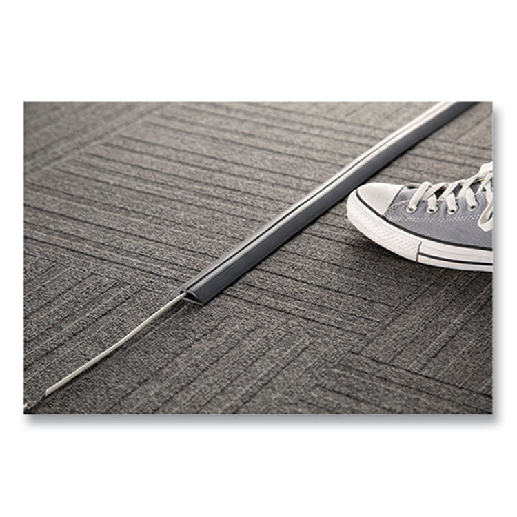 Compact Cord Protector And Concealer, 1.6" X 5 Ft, Gray