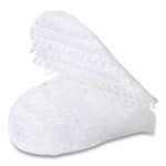 Sticky-Back Fasteners, Removable Adhesive, 0.63" Dia, White, 75/pack