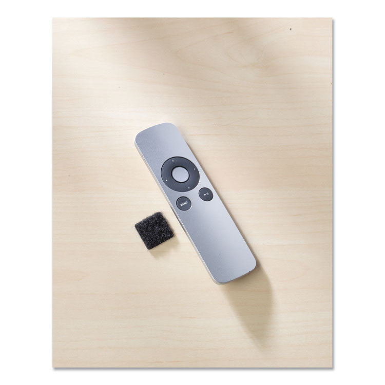 Sticky-Back Fasteners, Removable Adhesive, 0.88" X 0.88", Black, 12/pack