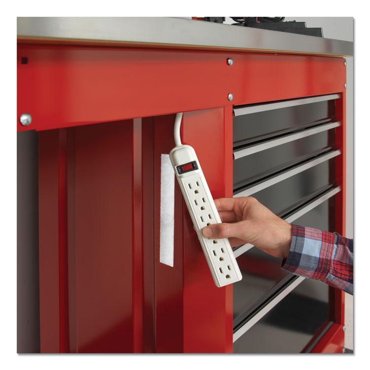 Industrial-Strength Heavy-Duty Fasteners With Dispenser Box, 2" X 15 Ft, White