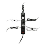 One-Wrap Pre-Cut Thin Ties, 0.5" X 15", Black/gray, 30/pack