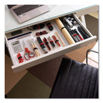 One-Wrap Pre-Cut Thin Ties, 0.5" X 15", Black/gray, 30/pack