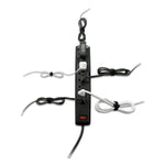 One-Wrap Pre-Cut Thin Ties, 0.25" X 8", Black, 25/pack