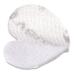 Sticky-Back Fasteners, Removable Adhesive, 0.63" Dia, Clear, 75/pack