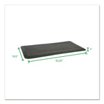 Anti-Fatigue Mat, 35.25 X 19.5, Black