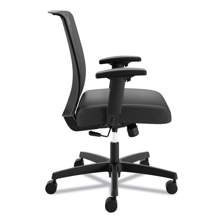 Convergence Mid-Back Task Chair, Swivel-Tilt, Supports Up To 275 Lb, 15.75" To 20.13" Seat Height, Black