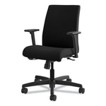 Ignition Series Fabric Low-Back Task Chair, Supports Up To 300 Lb, 17" To 21.5" Seat Height, Black
