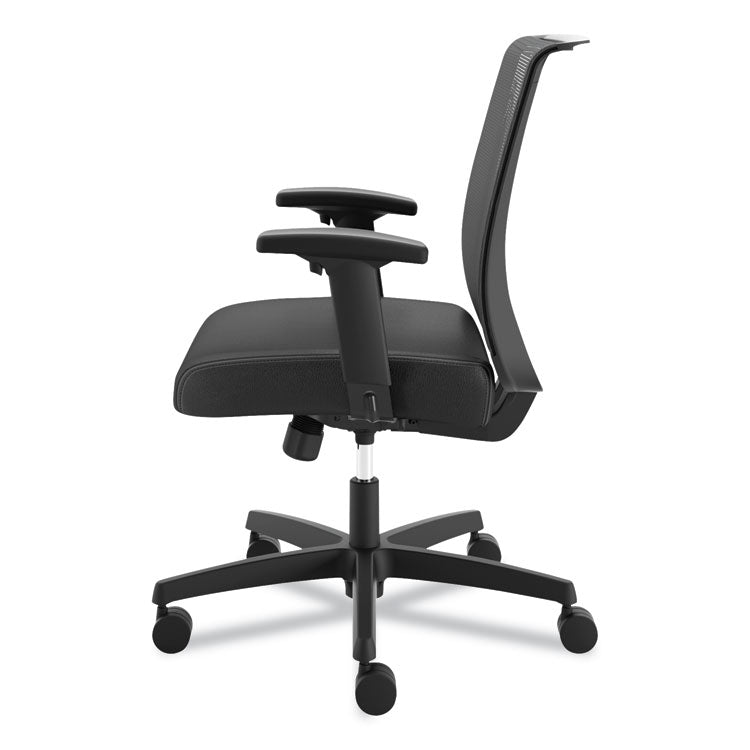 Convergence Mid-Back Task Chair, Swivel-Tilt, Supports Up To 275 Lb, 15.75" To 20.13" Seat Height, Black