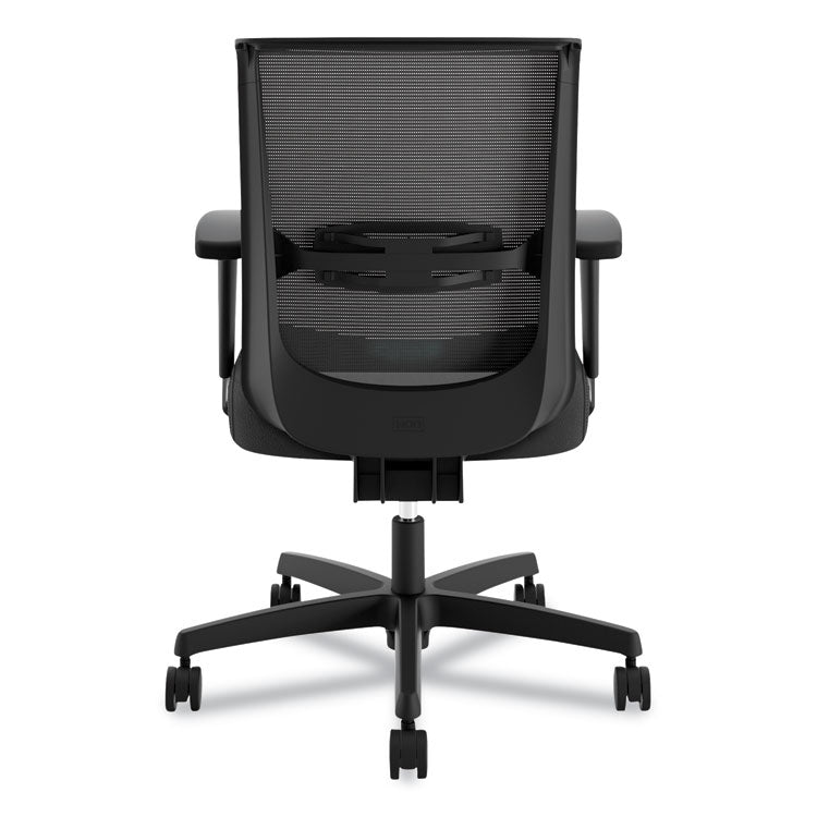 Convergence Mid-Back Task Chair, Synchro-Tilt And Seat Glide, Supports Up To 275 Lb, Black
