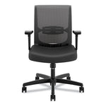 Convergence Mid-Back Task Chair, Swivel-Tilt, Supports Up To 275 Lb, 15.75" To 20.13" Seat Height, Black