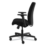 Ignition Series Fabric Low-Back Task Chair, Supports Up To 300 Lb, 17" To 21.5" Seat Height, Black