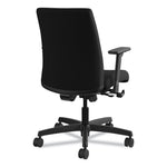 Ignition Series Fabric Low-Back Task Chair, Supports Up To 300 Lb, 17" To 21.5" Seat Height, Black