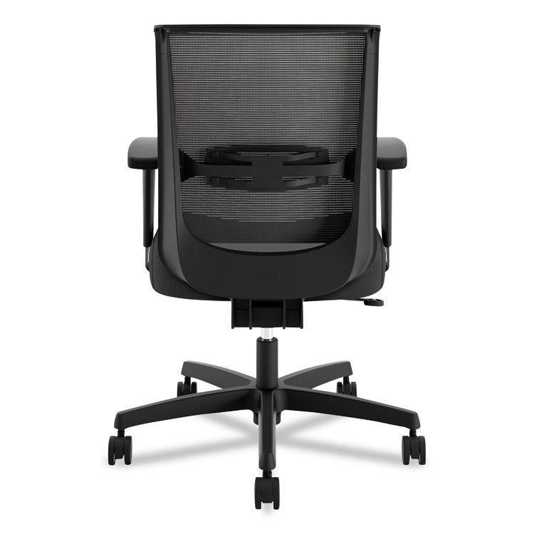 Convergence Mid-Back Task Chair, Swivel-Tilt, Supports Up To 275 Lb, 15.75" To 20.13" Seat Height, Black