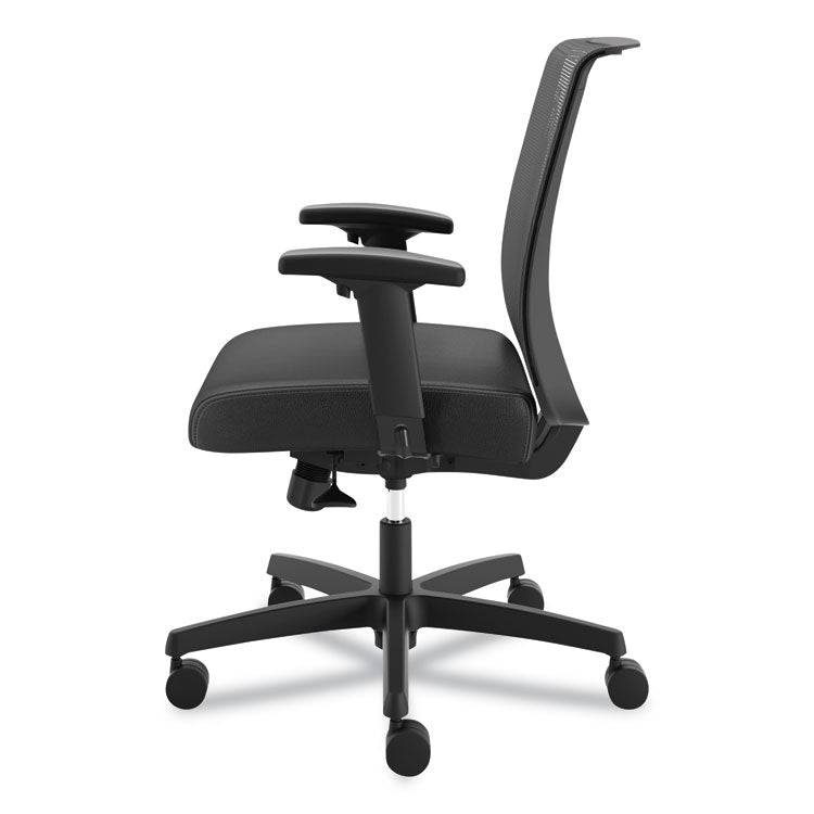 Convergence Mid-Back Task Chair, Synchro-Tilt And Seat Glide, Supports Up To 275 Lb, Black