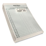 Patient Sign-In Label Forms, Two-Part Carbon, 8.5 x 11.63, Green Sheets, 125 Forms Total