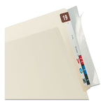 Self-Adhesive Label/file Folder Protector, End Tab, 2 X 8, Clear, 100/box