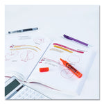 Hi-Liter Desk-Style Highlighters, Fluorescent Orange Ink, Chisel Tip, Orange/black Barrel, Dozen