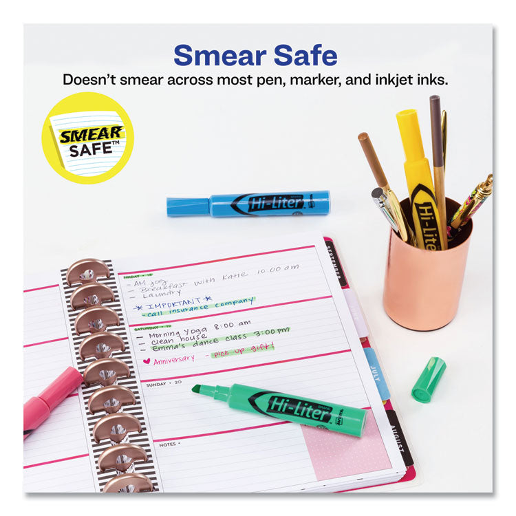 Hi-Liter Desk-Style Highlighters, Assorted Ink Colors, Chisel Tip, Assorted Barrel Colors, 4/set