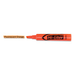 Hi-Liter Desk-Style Highlighters, Fluorescent Orange Ink, Chisel Tip, Orange/black Barrel, Dozen
