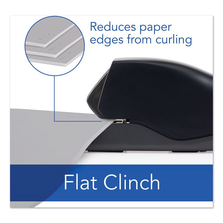 Desktop Cartridge Electric Stapler With Led Guide, 25-Sheet Capacity, Black