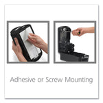 Ltx-12 Touch-Free Dispenser, 1,200 Ml, 5.75 X 3.33 X 10.5, Brushed Chrome/black