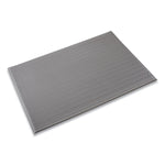 Ribbed Vinyl Anti-Fatigue Mat, 24 X 36, Gray