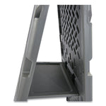 Ingenuity Presentation Flipchart Easel with Dry Erase Surface, 33" x 28", White Surface, Charcoal Gray Polyethylene Frame