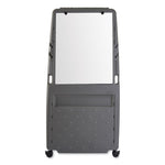 Ingenuity Presentation Flipchart Easel with Dry Erase Surface, 33" x 28", White Surface, Charcoal Gray Polyethylene Frame