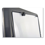 Ingenuity Presentation Flipchart Easel with Dry Erase Surface, 33" x 28", White Surface, Charcoal Gray Polyethylene Frame